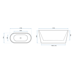 Stylowa Wanna Mediolańska 150 - Elegancja i Klasa w Twojej Łazience!