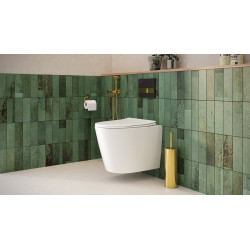 Miska WC JARI CycleOn Bezrantowa Wirowa Biała z Deską, Nowoczesny Design i Komfort!