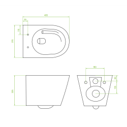 Miska WC JARI CycleOn Bezrantowa Wirowa Biała z Deską, Nowoczesny Design i Komfort!