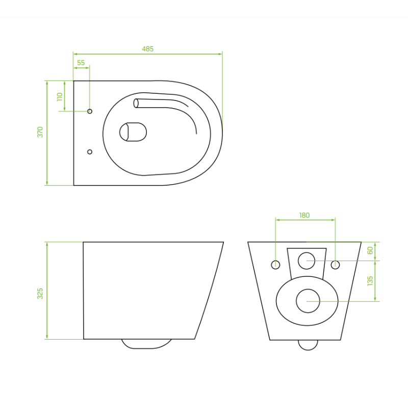 Miska WC JARI CycleOn Bezrantowa Wirowa Biała z Deską, Nowoczesny Design i Komfort!