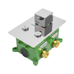 Nowoczesny Zestaw Prysznicowy FENIX-DAVIS Chrom z Termostatem