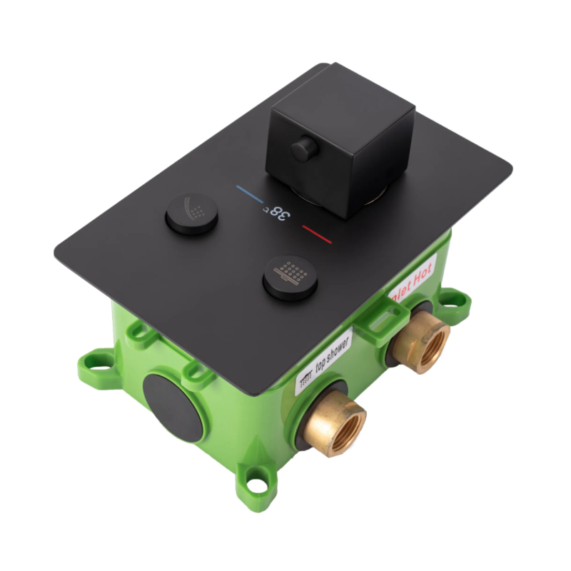 Elegancki Zestaw Prysznicowy Fenix-Davis z Termostatem - Czarny Design!