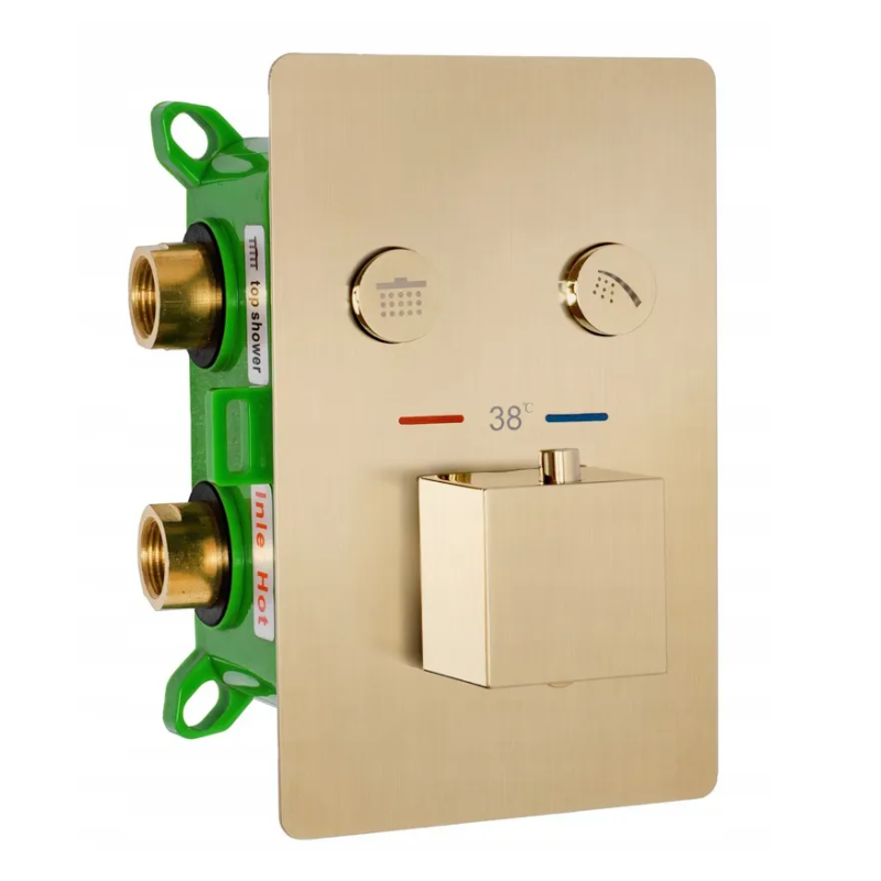 ZŁOTY ZESTAW NATRYSKOWY FENIX-DAVIS Z TERMOSTATEM - LUKSUS I KOMFORT W JEDNYM!