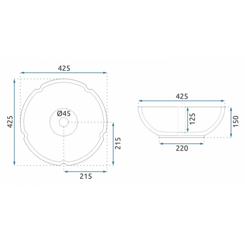 Luksusowa Umywalka Nablatowa ASANTI – Nowoczesny Design dla Twojej Łazienki