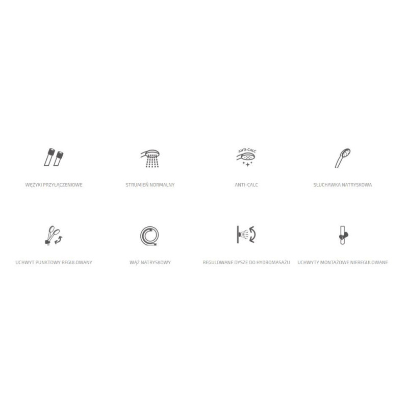 Luksusowy Panel Hydromasażu Peleus AK-61-002 - Relaksacyjna Rewolucja w Twojej Łazience