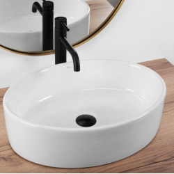 Elegancka Umywalka FONDA Nablatowa - Współczesny Styl i Funkcjonalność