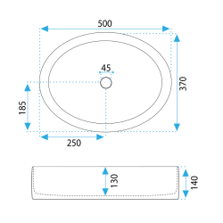 Elegancka Umywalka FONDA Nablatowa - Współczesny Styl i Funkcjonalność