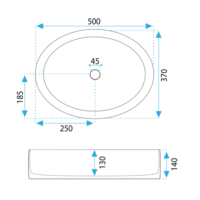 Elegancka Umywalka FONDA Nablatowa - Współczesny Styl i Funkcjonalność