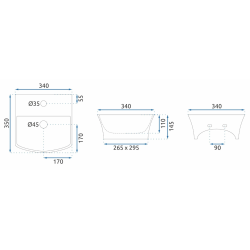 Elegancka Umywalka Selma - Uniwersalny Design na Każdą Przestrzeń!