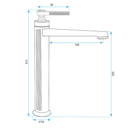 Elegancka Bateria Umywalkowa Monaco Złota - Luksus i Styl w Twojej Łazience