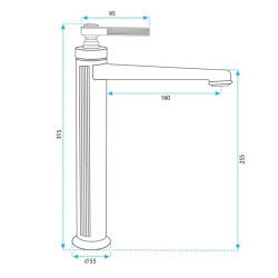 Elegancka Bateria Umywalkowa Monaco Złota - Luksus i Styl w Twojej Łazience