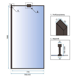 Stylowa Ścianka Prysznicowa BLER 110 - Nowoczesność i Funkcjonalność w Twojej Łazience!