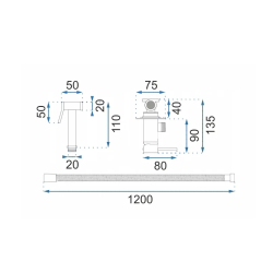 Stylowa Bateria Bidetowa Loop Lungo w Białym Wykończeniu - Elegancja w Twojej Łazience!