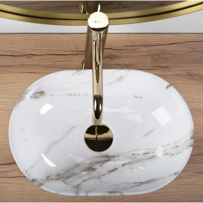 UMYWALKA NABLATOWA AMELIA MINI SHINY AIAX – LŚNIĄCA ELEGANCJA DLA TWOJEJ ŁAZIENKI