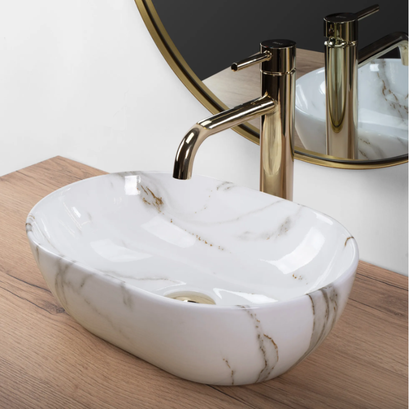 UMYWALKA NABLATOWA AMELIA MINI SHINY AIAX – LŚNIĄCA ELEGANCJA DLA TWOJEJ ŁAZIENKI