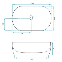 UMYWALKA NABLATOWA AMELIA MINI SHINY AIAX – LŚNIĄCA ELEGANCJA DLA TWOJEJ ŁAZIENKI