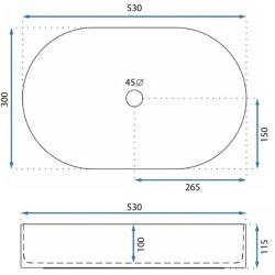 Elegancka Umywalka Nablatowa LAYLA 50 - Styl i Funkcjonalność