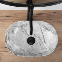 Stylowa Umywalka Nablatowa Amelia Mini Stone Matt – Elegancja w Twojej Łazience