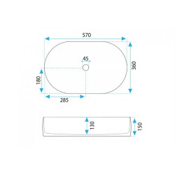 Elegancka Umywalka Nablatowa ALMA - Nowoczesny Styl dla Twojej Łazienki