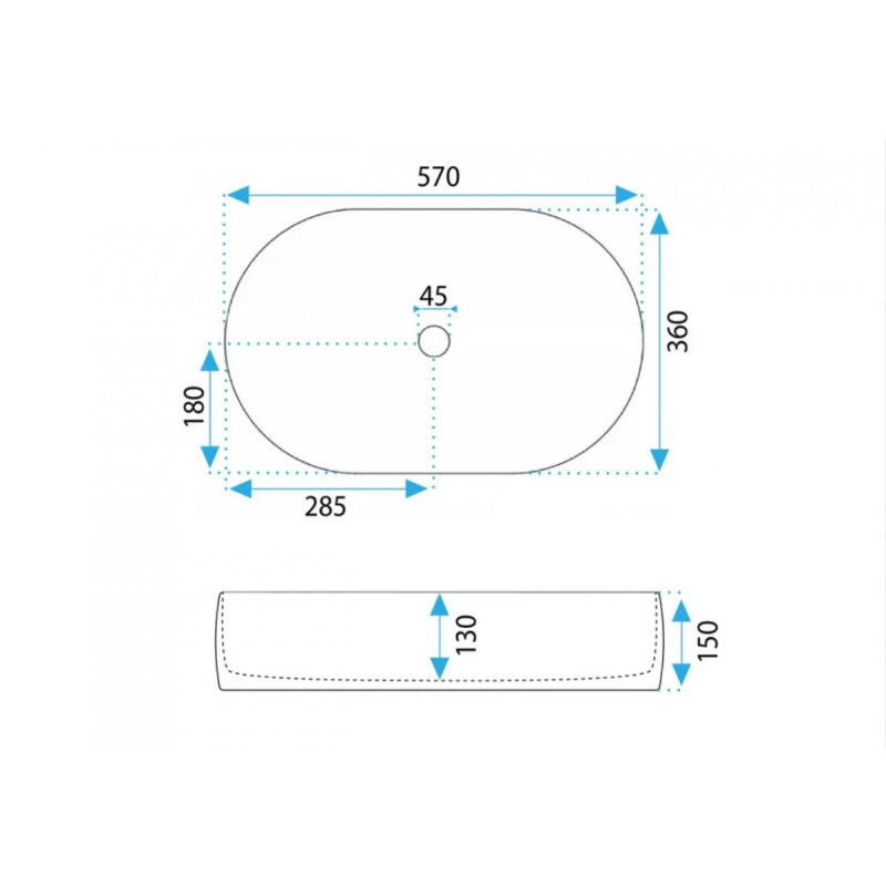 Elegancka Umywalka Nablatowa ALMA - Nowoczesny Styl dla Twojej Łazienki