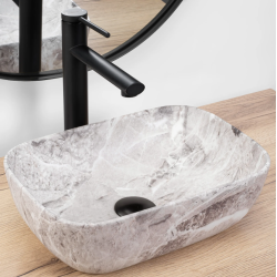 Stylowa Umywalka Nablatowa Belinda Mini Stone Matt - Elegancja i Nowoczesność