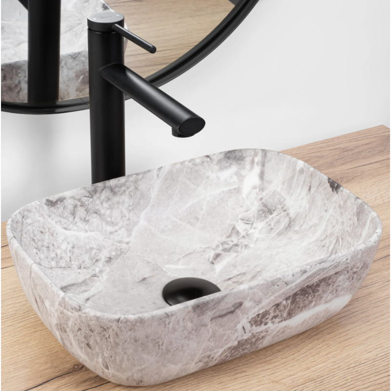 Stylowa Umywalka Nablatowa Belinda Mini Stone Matt - Elegancja i Nowoczesność