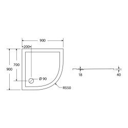 Idealny Brodzik Półokrągły SMC03 90x90x4 - Komfort i Styl w Twojej Łazience