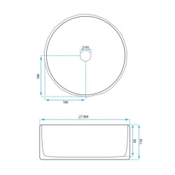 Umywalka Delia - Elegancka i Nowoczesna Nablatowa Prosto od Producenta!