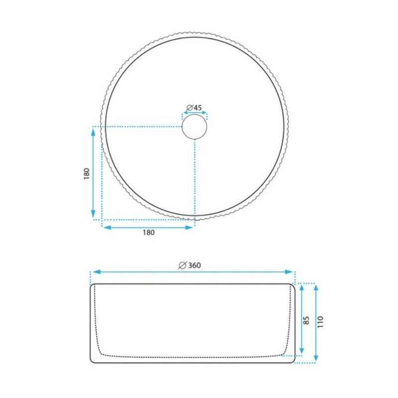 Umywalka Delia - Elegancka i Nowoczesna Nablatowa Prosto od Producenta!