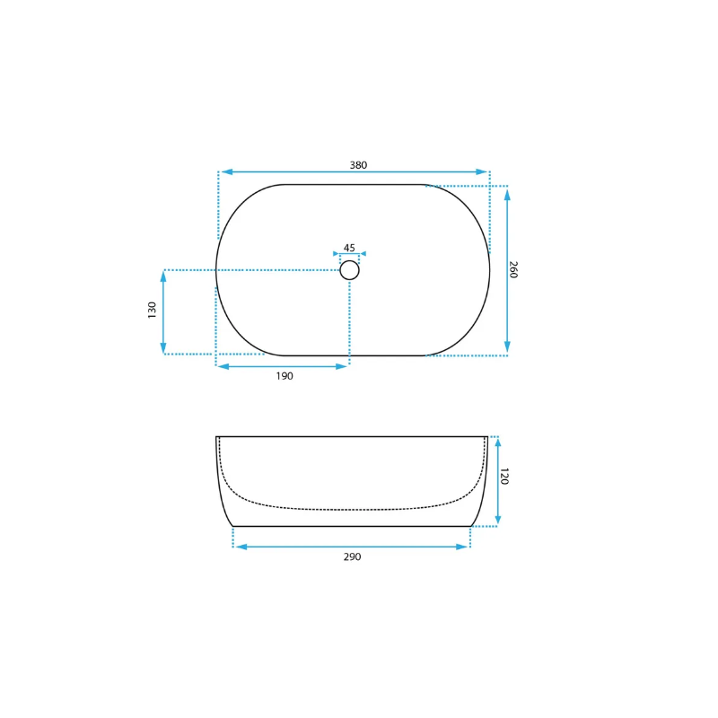 Elegancka Umywalka AMELIA MINI - Nowoczesny Styl Nablatowy