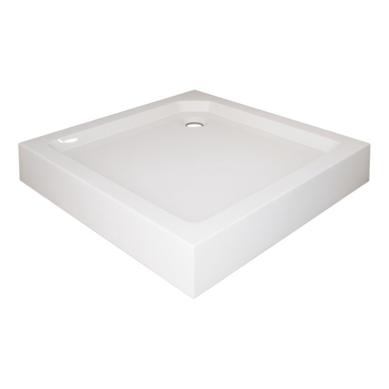 Nowoczesny Brodzik Kwadratowy 80x80cm - Elegancki Design, Model SMC05, Komfort i Styl