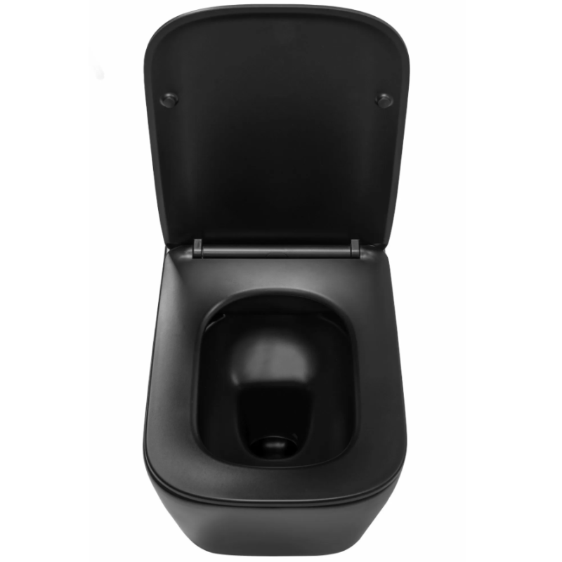 Elegancka Toaleta Julio Rimless w Czarnym Macie - Nowoczesny Design!