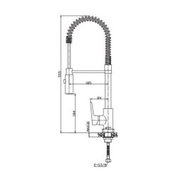 Wyjątkowa Bateria Dokos BZ-19-S01 do zlewozmywaka – Stylowa i Funkcjonalna (55,5cm)