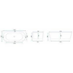 Stylowa Wanna Wanna Veneta 170 – Nowoczesna Elegancja do Twojej Łazienki