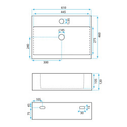 Umywalka nablatowa ALISON 60 – Elegancja w twojej łazience!