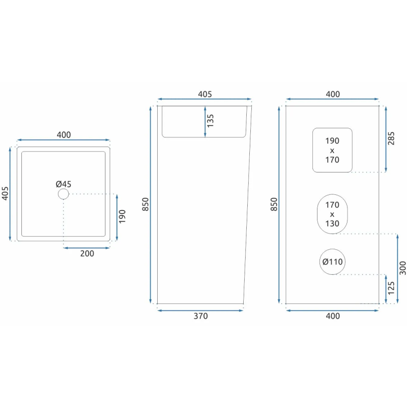 Stylowa Umywalka Holly - Elegancka Wolnostojąca Propozycja dla Nowoczesnych Wnętrz