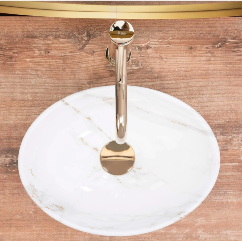 Gotowy na styl? Umywalka Sofia Mini Shiny - elegancja na blacie!