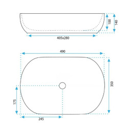 Ekskluzywna Umywalka Nablatowa LISA - Styl i Elegancja dla Twojej Łazienki