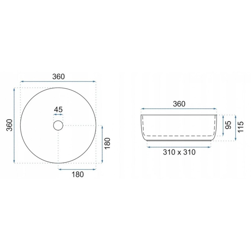 Stylowa Umywalka SAMI Nablatowa - Elegancja i Nowoczesność w Twojej Łazience