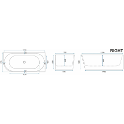 Luksusowa Wanna Bellanto 160 Prawa - Komfort i Styl w Twojej Łazience