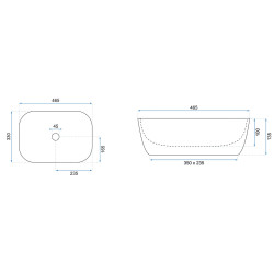 Nowoczesna Umywalka Nablatowa Marbel - Elegancja w Twojej Łazience!