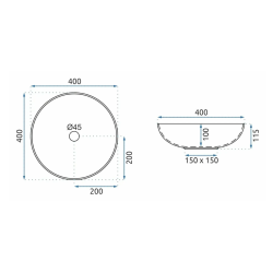 Elegancka Umywalka Kioto - Nowoczesna i Stylowa Nablatowa