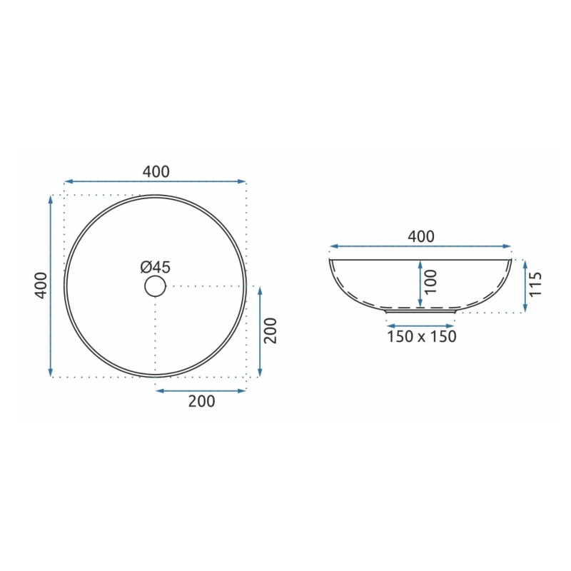 Elegancka Umywalka Kioto - Nowoczesna i Stylowa Nablatowa