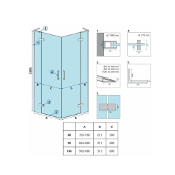 Kabina Prysznicowa Hugo Brush Gold 90x90 - Luksusowy Złoty Akcent do Twojej Łazienki