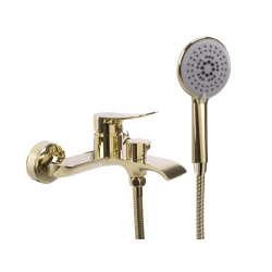 Złota Bateria Wannowa DART – Elegancja i Styl w Twojej Łazience