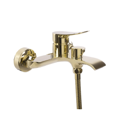 Złota Bateria Wannowa DART – Elegancja i Styl w Twojej Łazience