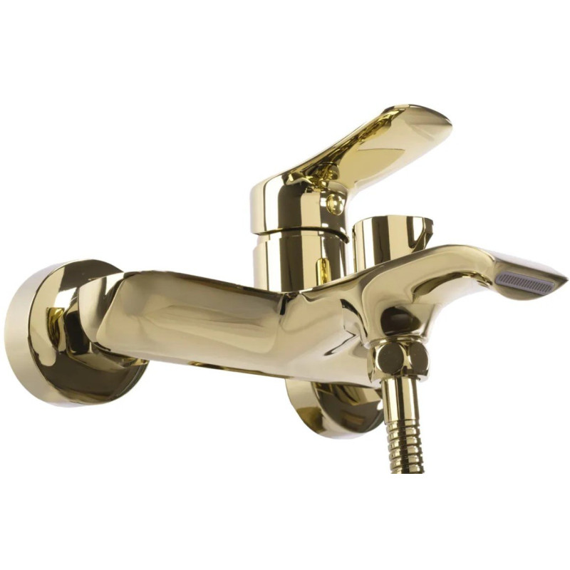 Złota Bateria Wannowa DART – Elegancja i Styl w Twojej Łazience