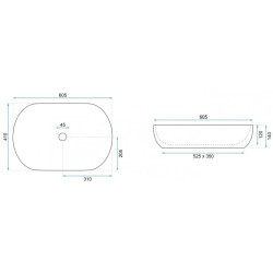 Stylowa Umywalka CLEO 61 w Beżowym Macie - Elegancja na Twoim Blacie!
