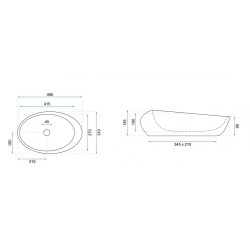Luksusowa Umywalka ROXY B STONE NATURE - Elegancja na Twoim Blacie