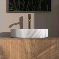 UMYWALKA NADIA 60 MATTOWA BIEL - STYLOWA I NOWOCZESNA NABLATOWA